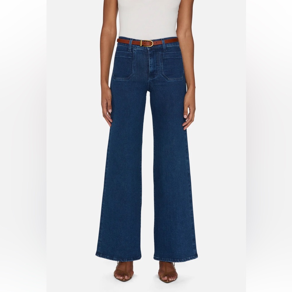 FRAME Le Slim Palazzo High-Rise Wide-Leg Jeans